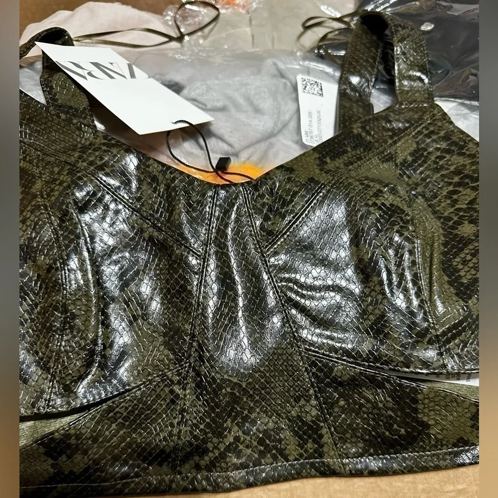 ZARA ANIMAL PRINT CUT OUT TOP 8741/277 - Picture 7 of 8